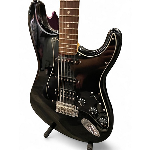 Used Fender American Standard Stratocaster Black Solid Body Electric Guitar