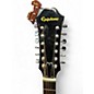 Used 1980s Epiphone FT-160SB 2 Color Sunburst 12 String Acoustic Guitar