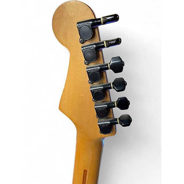 Vintage 1980s Fender STRAT Blue Solid Body Electric Guitar