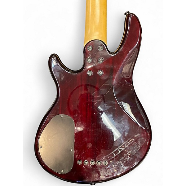 Used Schecter Guitar Research Raiden Special 5 String Black Cherry Electric Bass Guitar