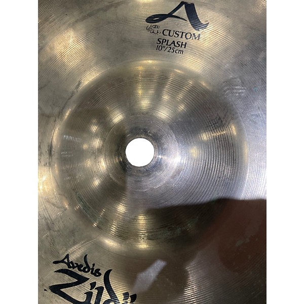 Used Zildjian 10in A Custom Splash Cymbal