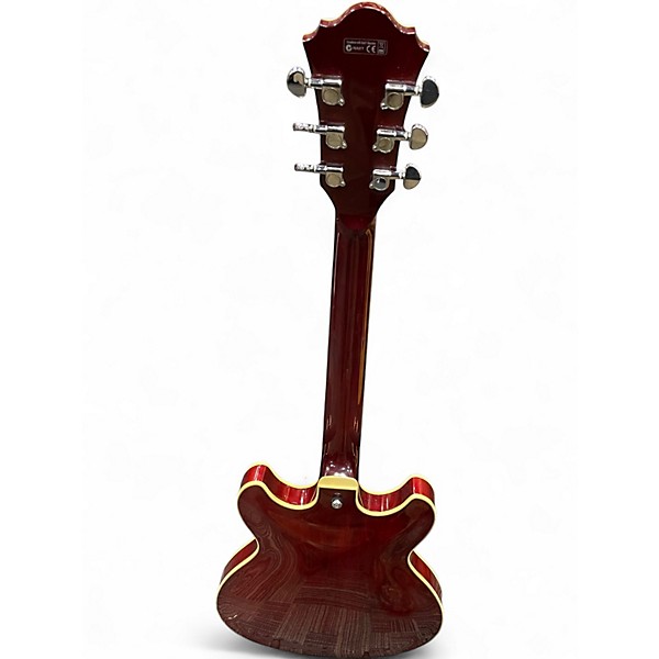 Used Ibanez AS73 Artcore Burgundy Flame Hollow Body Electric Guitar