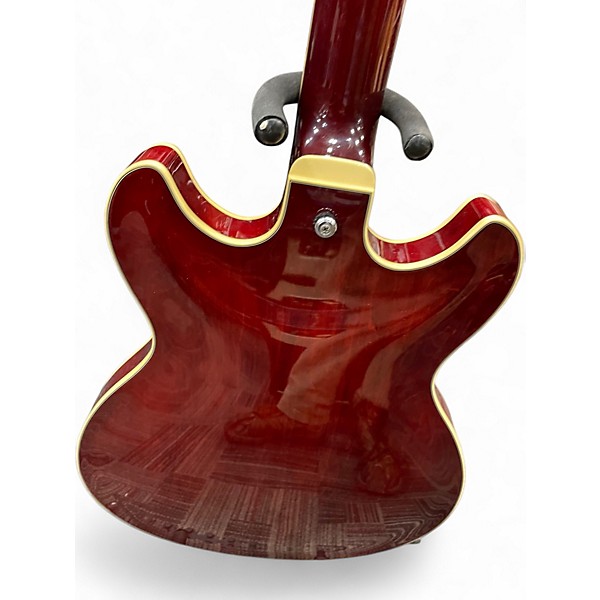 Used Ibanez AS73 Artcore Burgundy Flame Hollow Body Electric Guitar