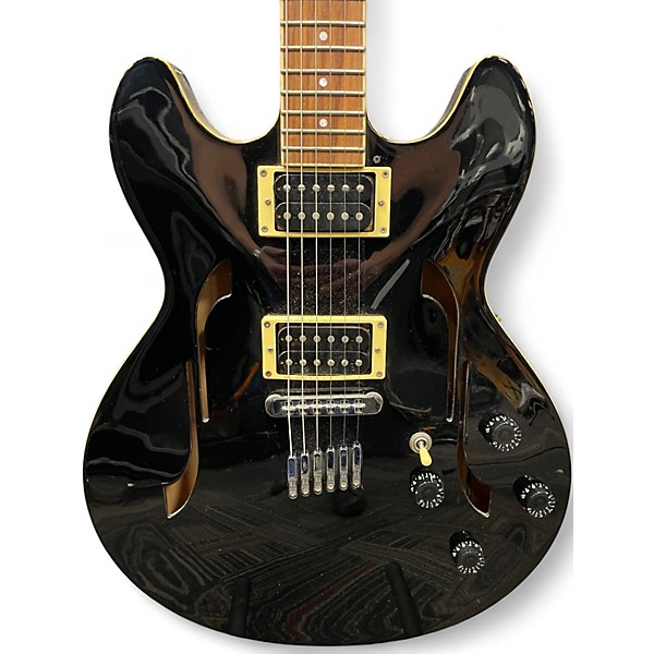 Used Yamaha SA500 Black Hollow Body Electric Guitar