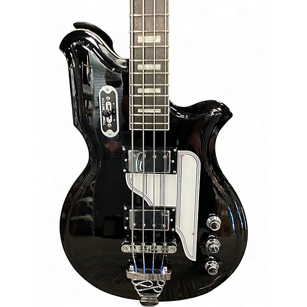 Used Airline MAP Black Electric Bass Guitar