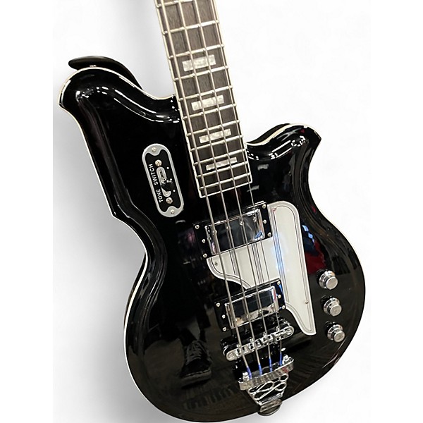 Used Airline MAP Black Electric Bass Guitar