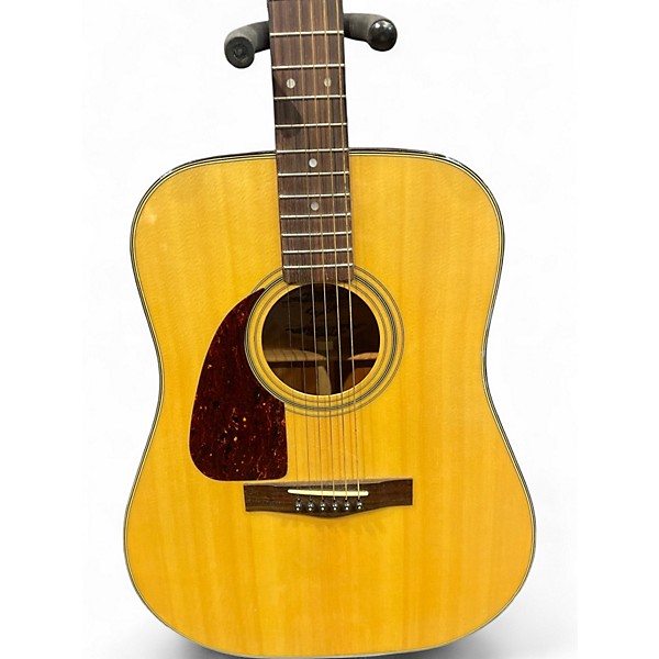 Used Fender F210 left hand Natural Acoustic Guitar