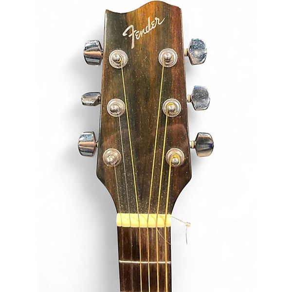 Used Fender F210 left hand Natural Acoustic Guitar