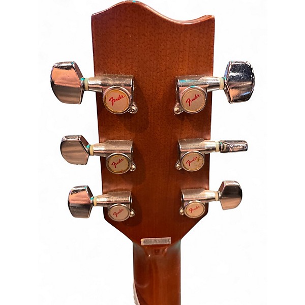 Used Fender F210 left hand Natural Acoustic Guitar