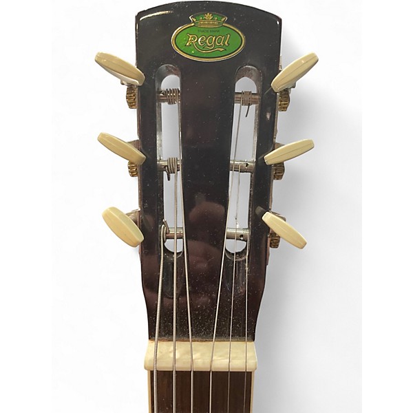 Used Regal Square Neck Resonator 2 Color Sunburst Acoustic Guitar