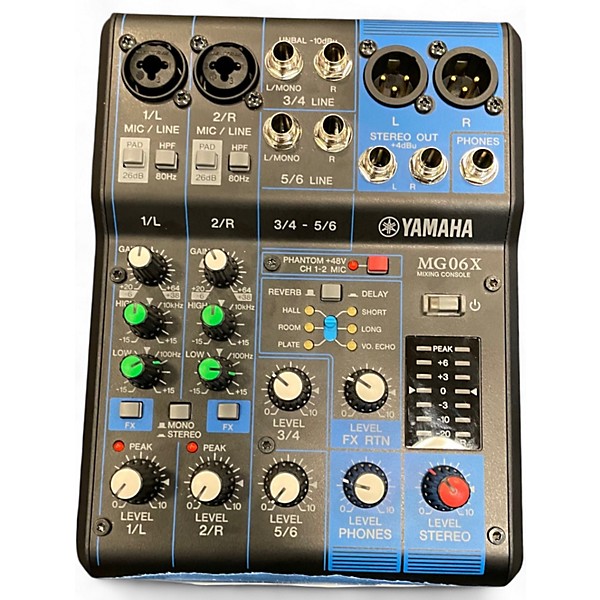 Used Yamaha MG06X Unpowered Mixer