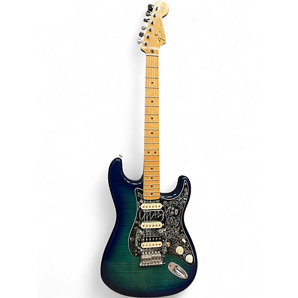 Used 2017 Fender Player Stratocaster HSS Plus Top Blue Burst Solid Body Electric Guitar