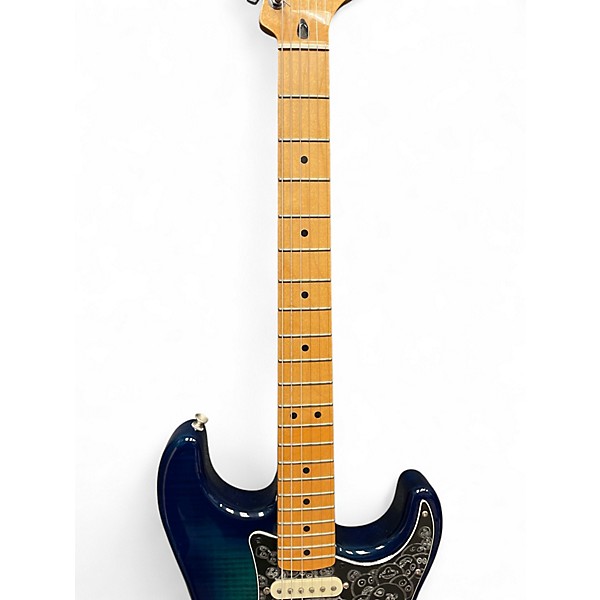 Used 2017 Fender Player Stratocaster HSS Plus Top Blue Burst Solid Body Electric Guitar