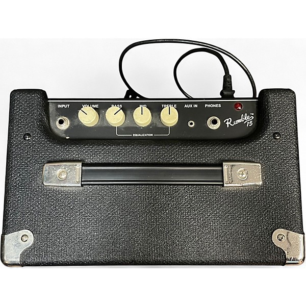 Used 2015 Fender Rumble 15 V2 15W 1X8 Bass Combo Amp
