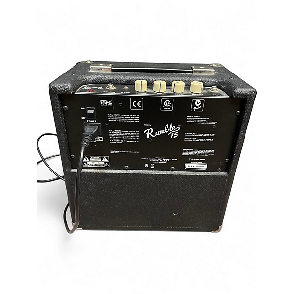 Used 2015 Fender Rumble 15 V2 15W 1X8 Bass Combo Amp