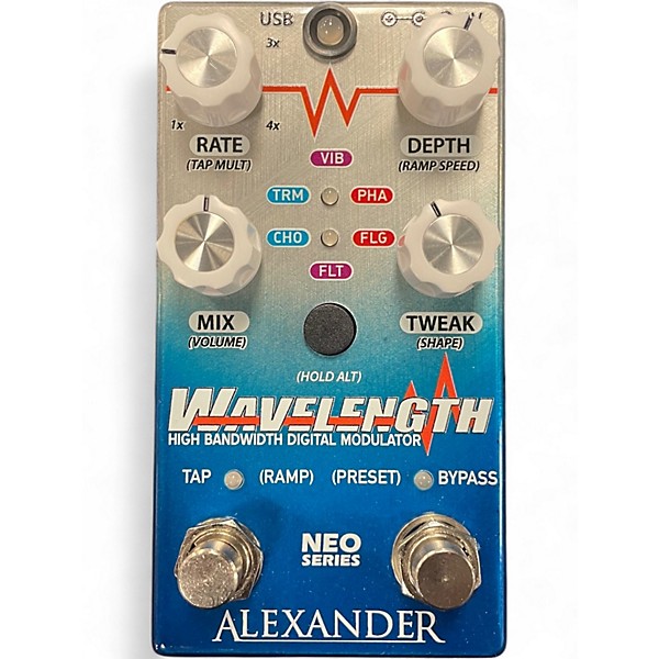 Used Alexander Wavelength High Band Digital Modulator Effect Pedal