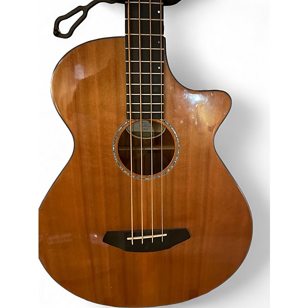 Used Breedlove solo jumbo ce bass natural Acoustic Bass Guitar