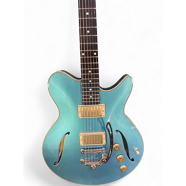 Used Eastman Romeo LA Celestine Blue Hollow Body Electric Guitar