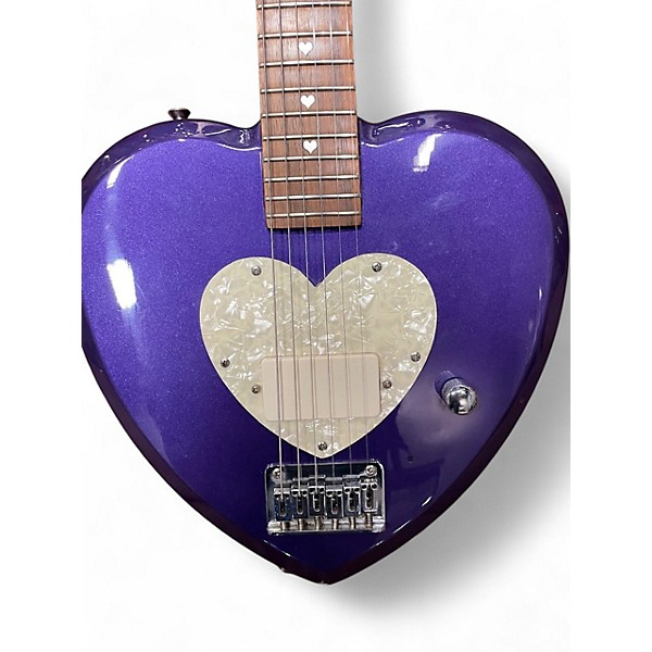 Used Daisy Rock Debutante Heartbreaker Short Scale METALLIC PURPLE Electric Guitar