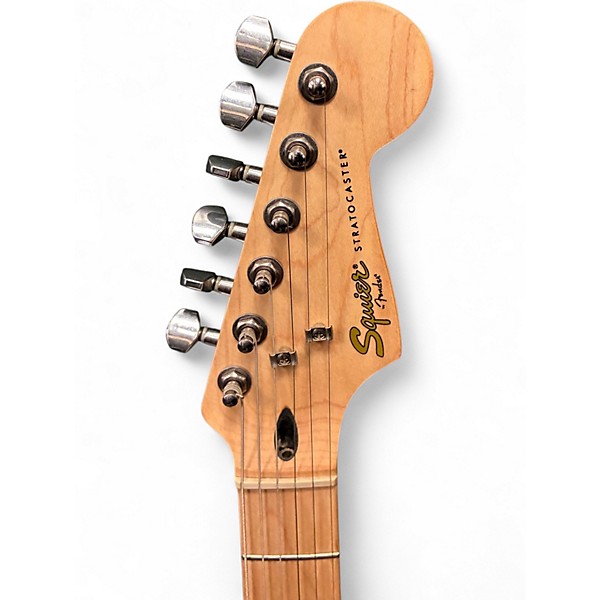 Used Squier Deluxe Stratocaster Daphne Blue Solid Body Electric Guitar