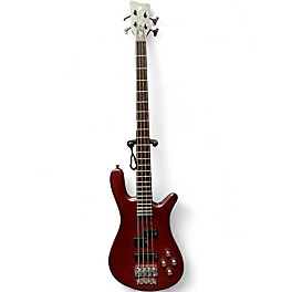 Used 2017 Warwick Streamer LX 4 String Trans Red Electric Bass Guitar