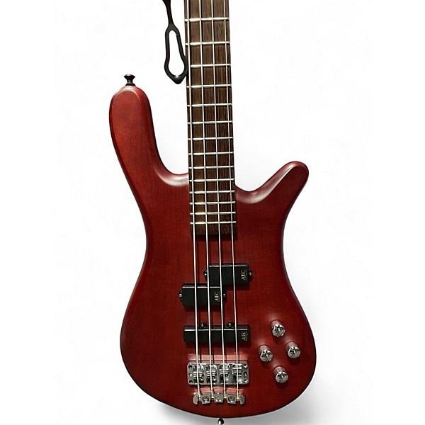 Used 2017 Warwick Streamer LX 4 String Trans Red Electric Bass Guitar