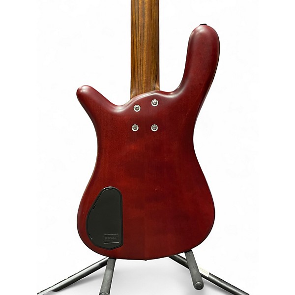 Used 2017 Warwick Streamer LX 4 String Trans Red Electric Bass Guitar