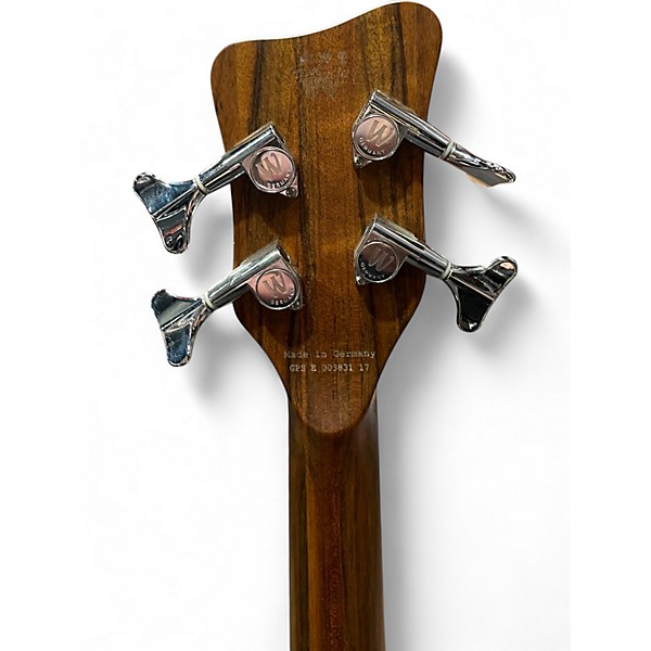 Used 2017 Warwick Streamer LX 4 String Trans Red Electric Bass Guitar