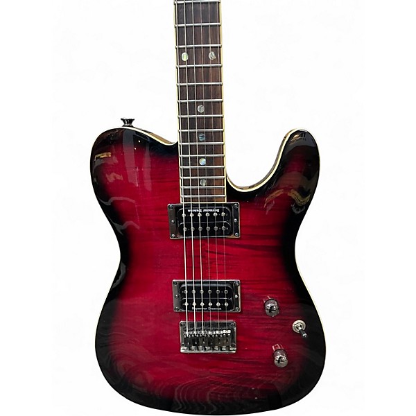 Used Fender Special Edition Custom Telecaster FMT HH Black Cherry Burst Solid Body Electric Guitar