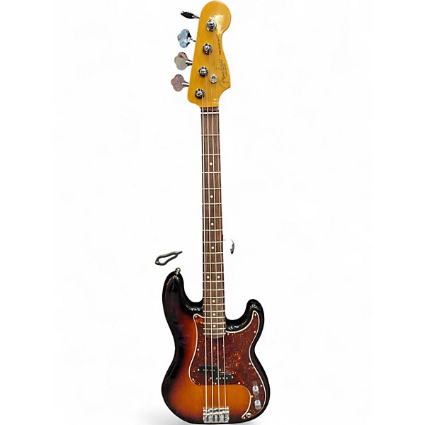 Used Fender American Professional II Precision Bass 3 Color Sunburst Electric Bass Guitar