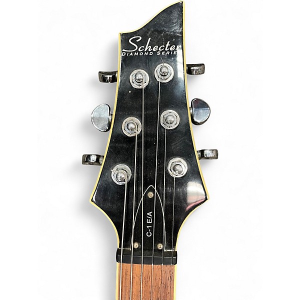 Used Schecter Guitar Research C1 E/A Trans Black Hollow Body Electric Guitar