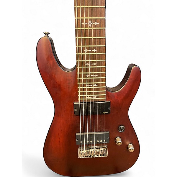 Used Schecter Guitar Research Omen 8 RED Solid Body Electric Guitar