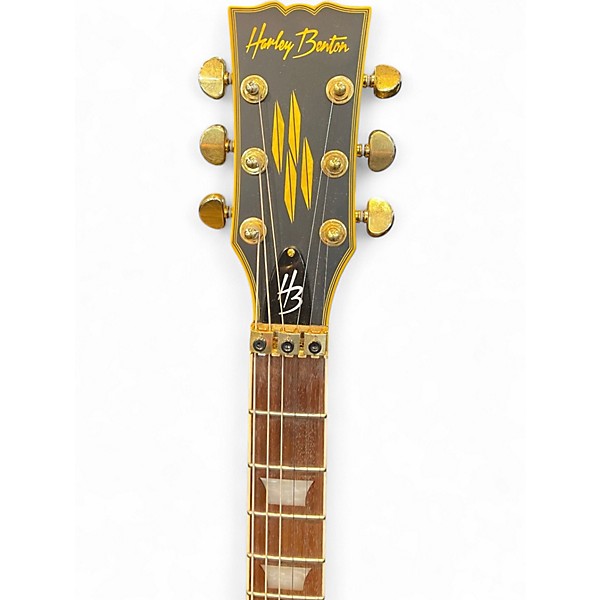 Used Harley Benton SC Custom Line Black Solid Body Electric Guitar