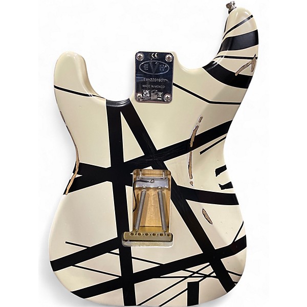 Used EVH Striped Series '78 Eruption Black & White Solid Body Electric Guitar