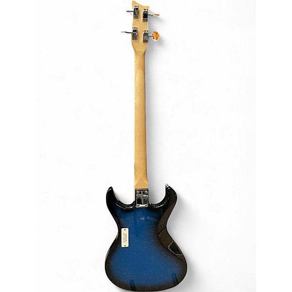 Used Danelectro Danoblaster Blue to Black Fade Electric Bass Guitar