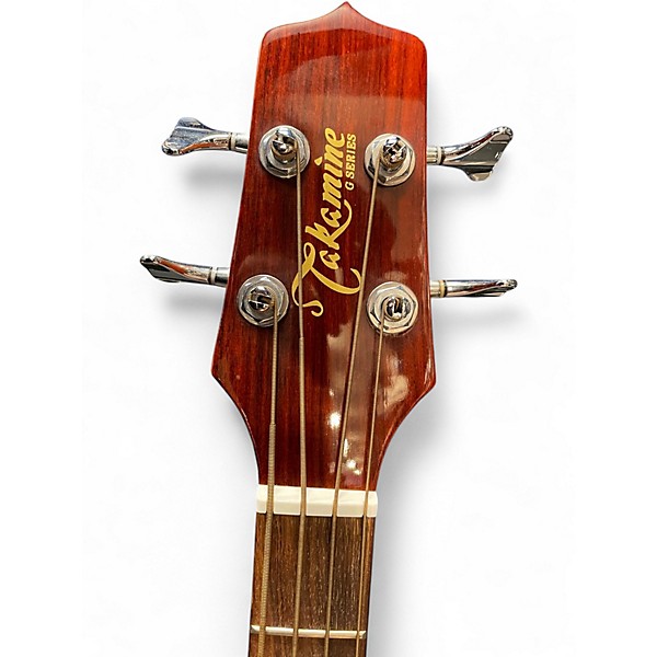 Used Takamine G-series Bass Trans Orange Acoustic Bass Guitar
