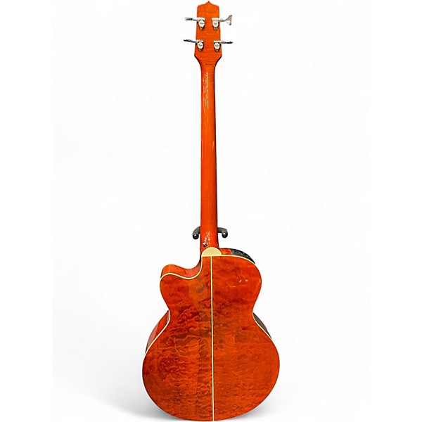 Used Takamine G-series Bass Trans Orange Acoustic Bass Guitar