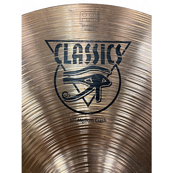 Used MEINL 17in Classics Custom Medium Crash Cymbal