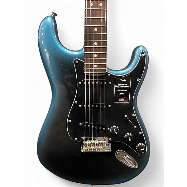 Used Fender American Professional II Stratocaster DARK NIGHT Solid Body Electric Guitar