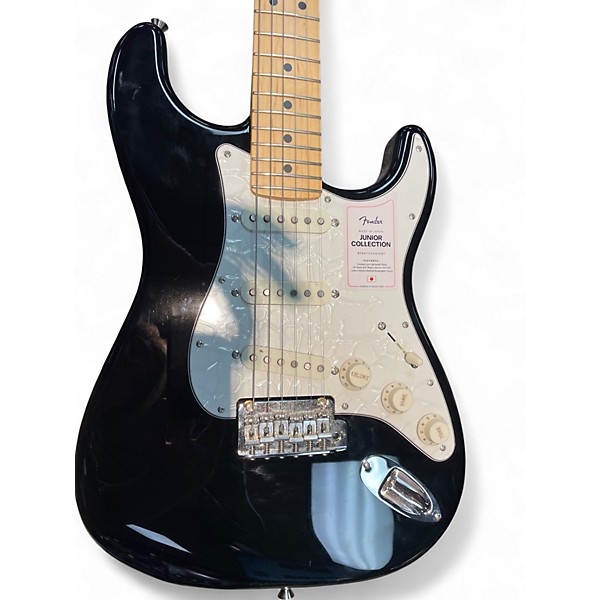 Used Fender JUNIOR COLLECTION STRAT Black Solid Body Electric Guitar