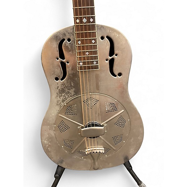 Used National Deluxe Vintage Steel Nickel Resonator Guitar