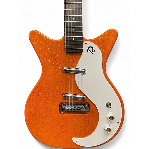 Used Danelectro 59m NOS+ orange flake Solid Body Electric Guitar