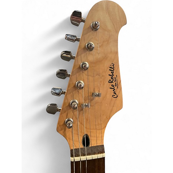 Used Carlo Robelli DOUBLE CUT Black Solid Body Electric Guitar