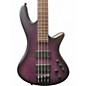 Used Schecter Guitar Research Stiletto Studio 4 String Fretless Trans Purple Electric Bass Guitar