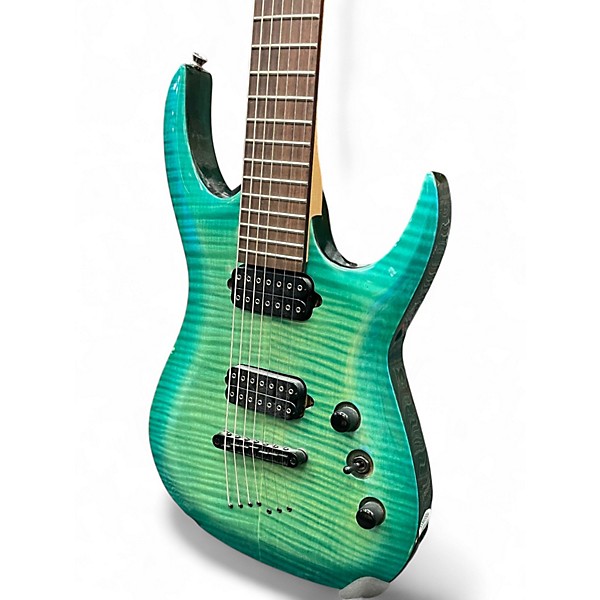 Used Agile Septor 725 7 String oceanburst Solid Body Electric Guitar