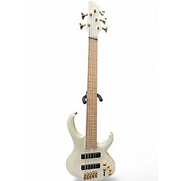 Used Ibanez BTB605MLM Alpine White Electric Bass Guitar