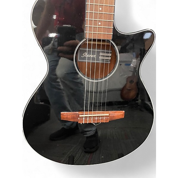 Used Ibanez AEG50N Black Classical Acoustic Electric Guitar