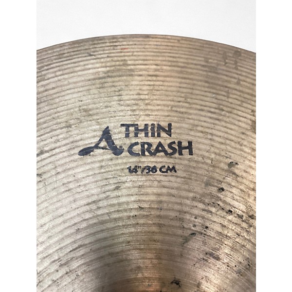 Used Zildjian 14in A Series Thin Crash Cymbal