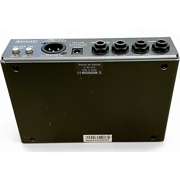 Used Genzler Amplification ANALOG BASS PRE Sound Package