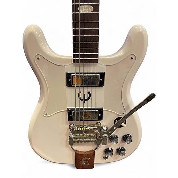 Used Epiphone 50th Anniversary 1962 Reissue Crestwood Custom white Solid Body Electric Guitar